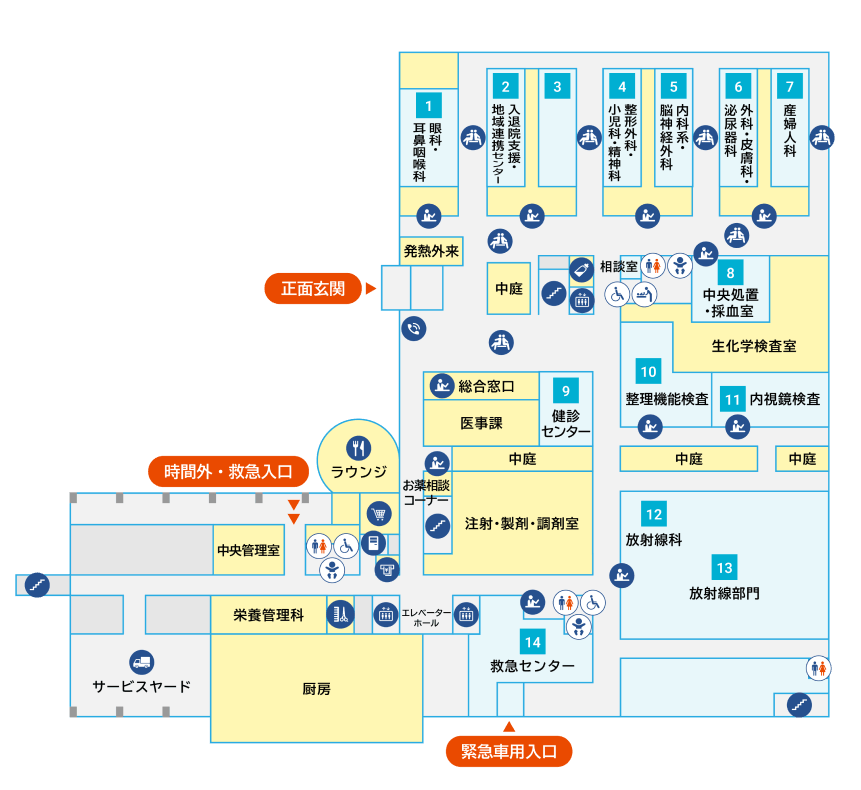フロアマップ1F