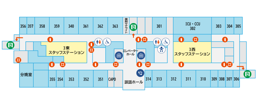 フロアマップ3F