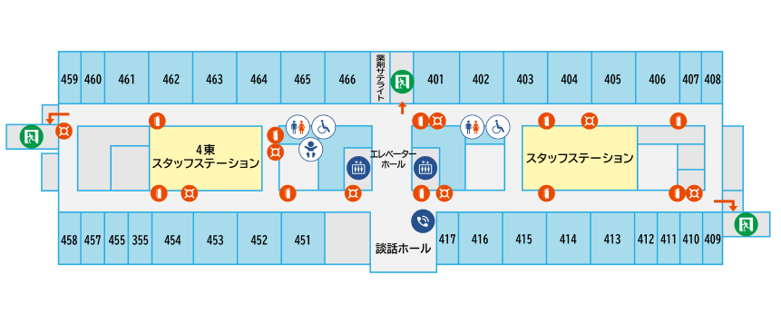 フロアマップ4F