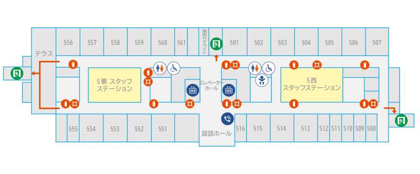 フロアマップ5F